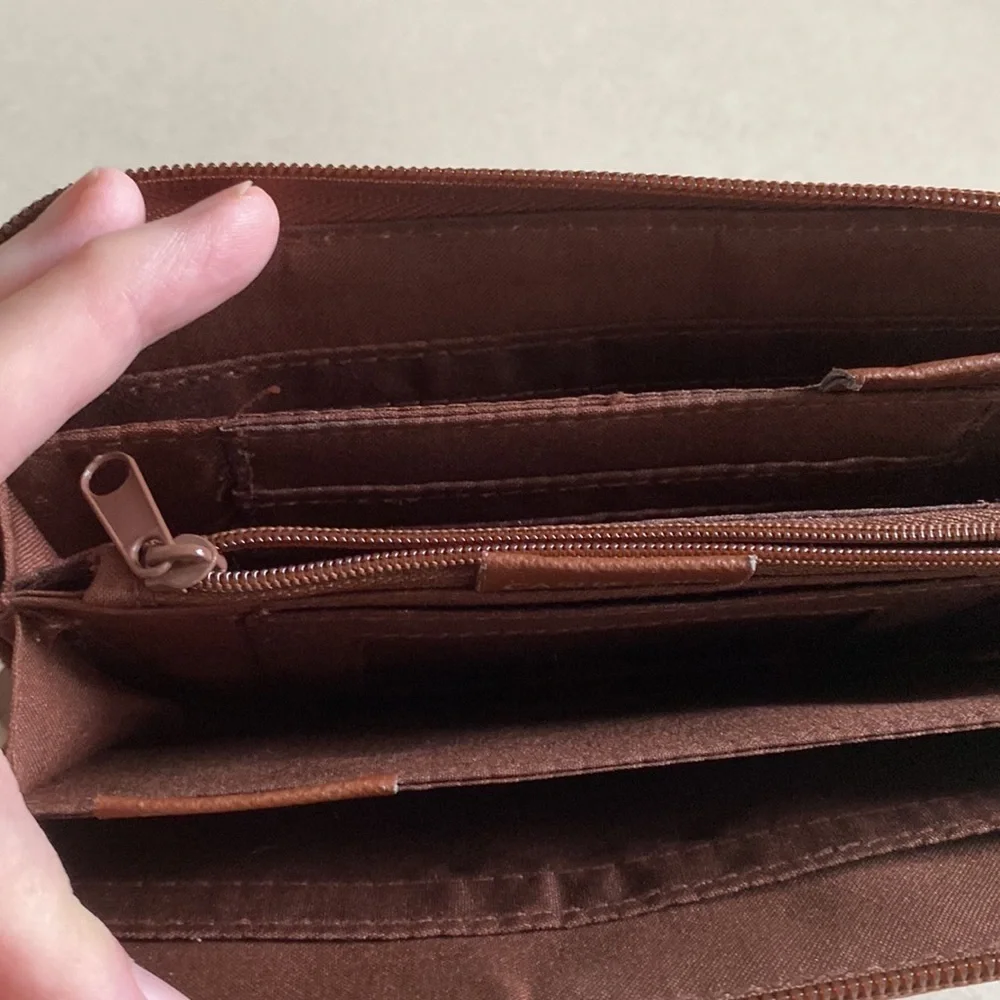 Faux leather wallet